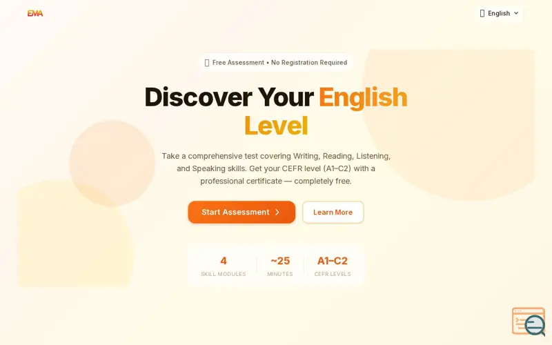 Screenshot of English Measure