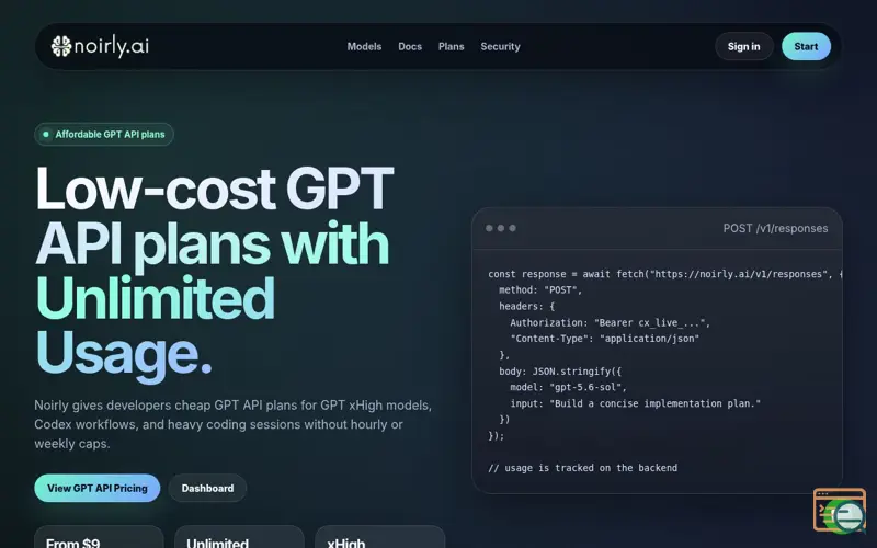 Screenshot of Noirly AI