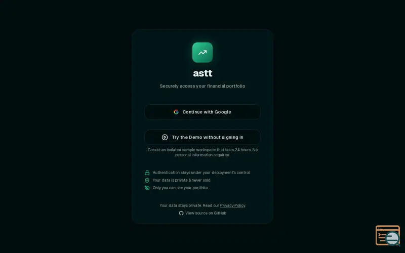 Screenshot of astt