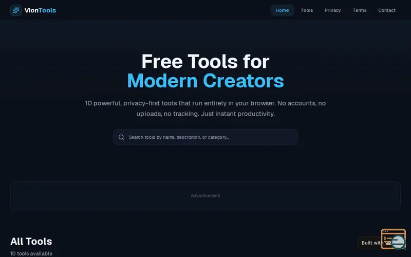 Screenshot of VionTools
