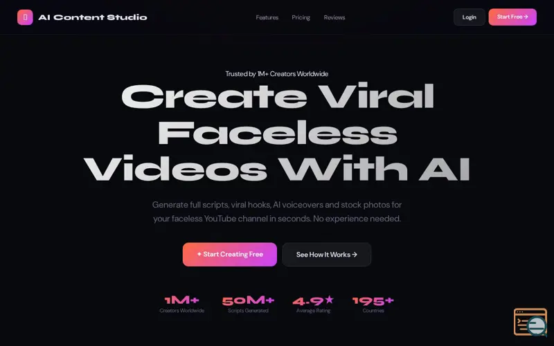 Screenshot of AI Content Studio