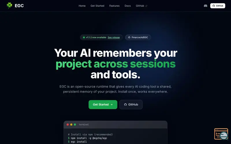 Screenshot of EGC