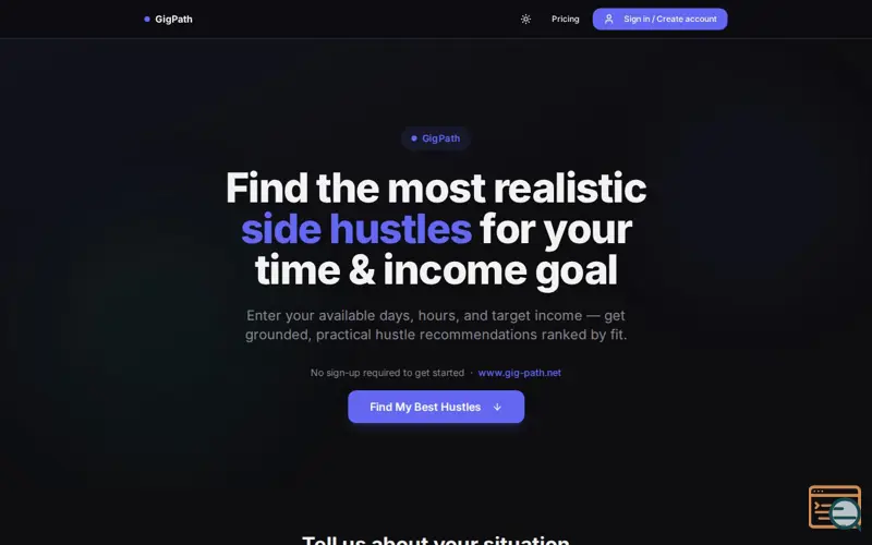 Screenshot of GigPath