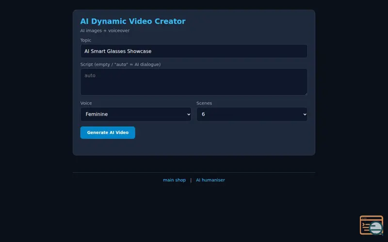 Screenshot of Free video Creator 