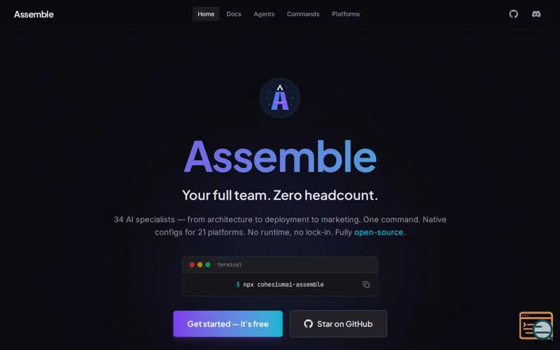 Screenshot of Assemble