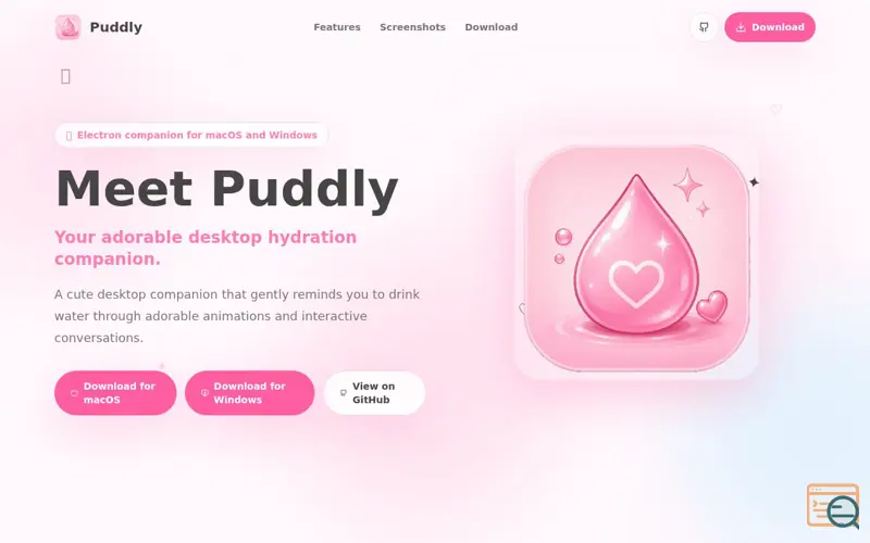 Screenshot of Puddly