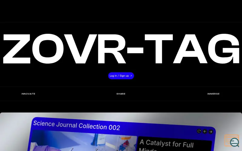 Screenshot of ZOVR-TAG