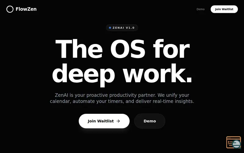 Screenshot of ZenAI