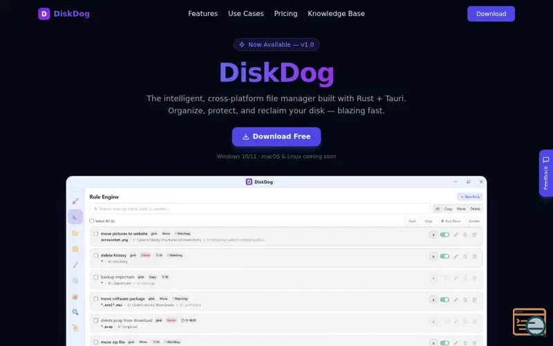Screenshot of Diskdog