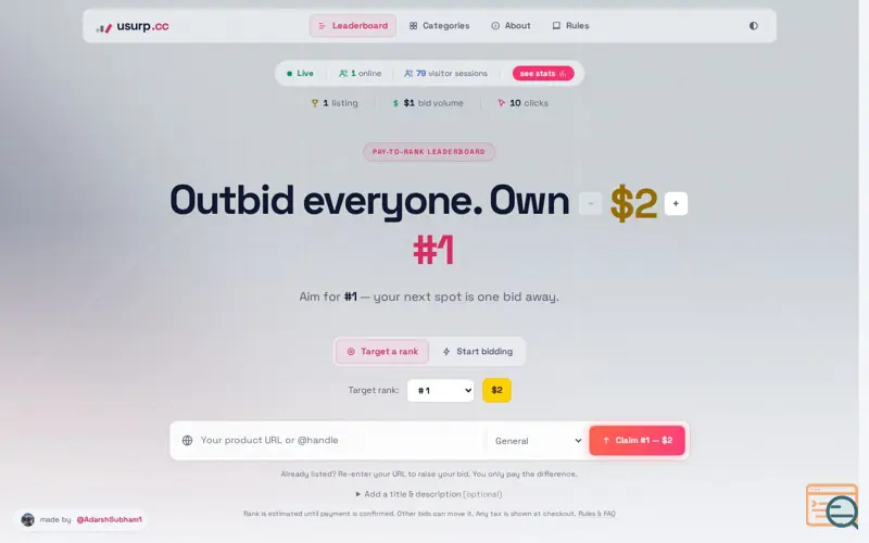Screenshot of Usurp