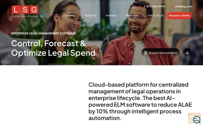 Screenshot of Mercury- Enterprise Legal Management