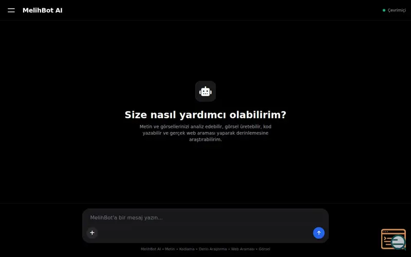 Screenshot of MelihBot AI, a launch using DOMPurify