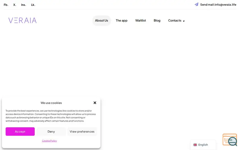 Screenshot of Veraia 