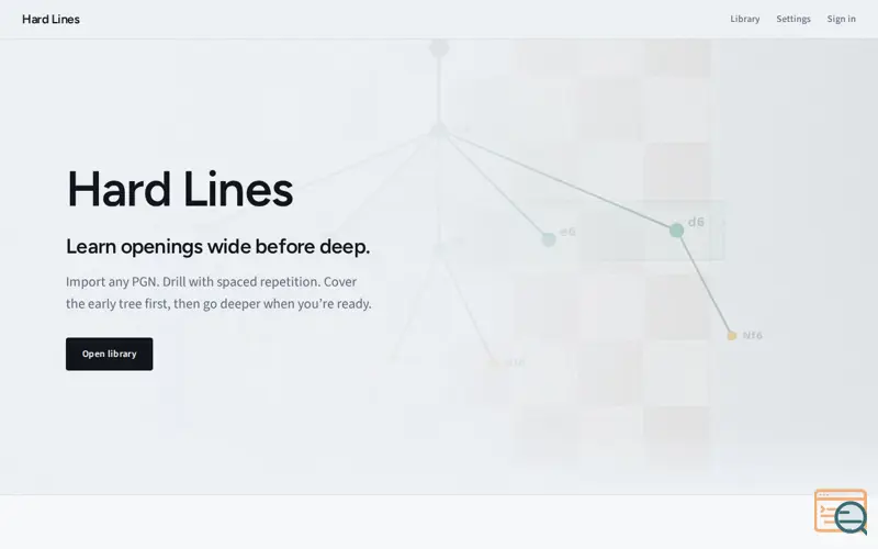 Screenshot of Hard Lines