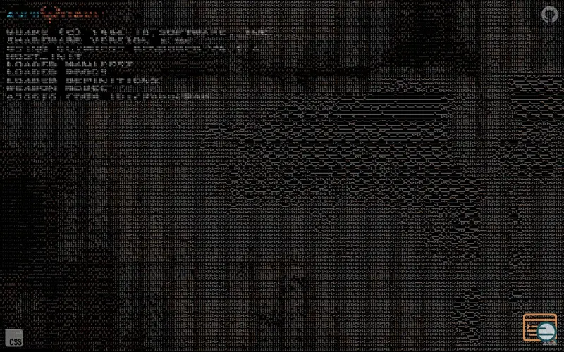 Screenshot of asciiQuake