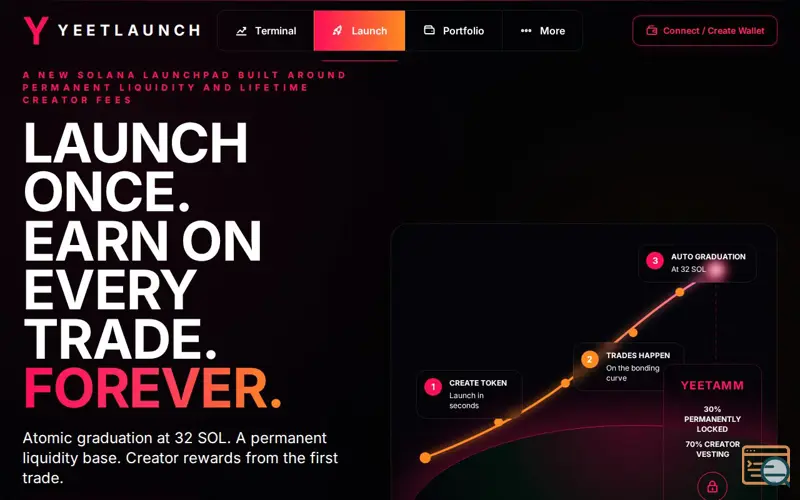 Screenshot of YeetLaunch