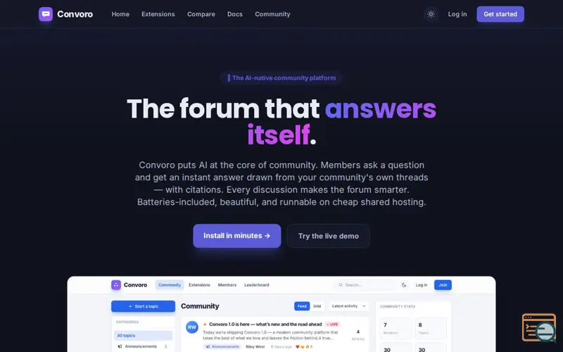 Screenshot of Convoro