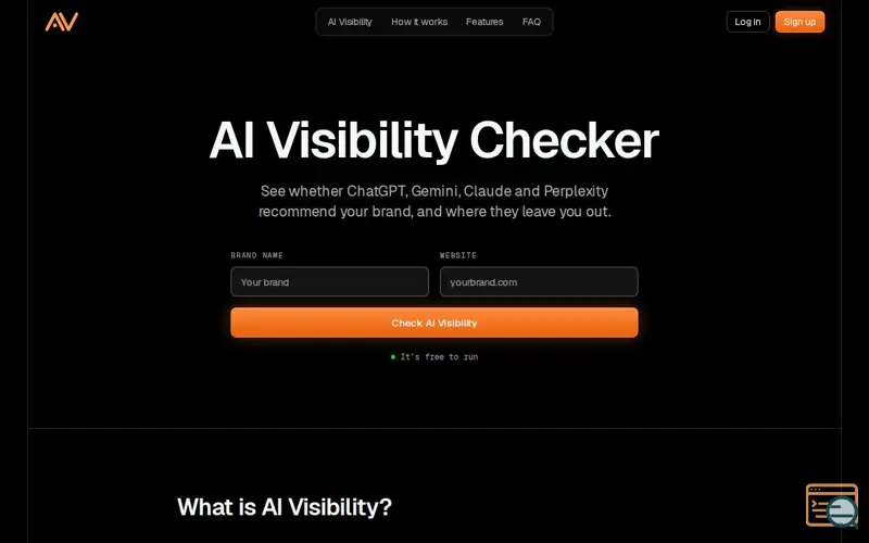 Screenshot of AI Visibility