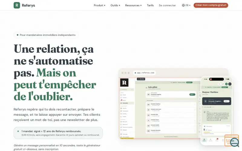 Screenshot of Referys