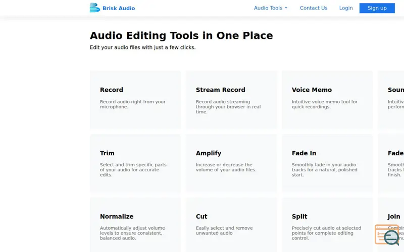 Screenshot of Brisk Audio, a launch using DigiCert DNS