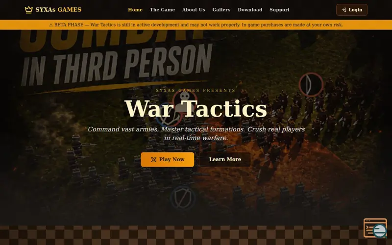 Screenshot of War Tactics