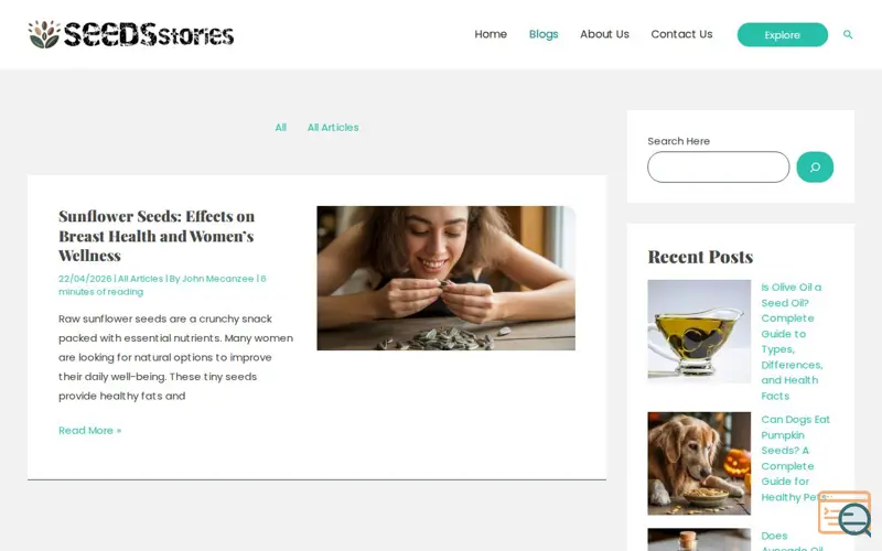 Screenshot of seedsstories.com