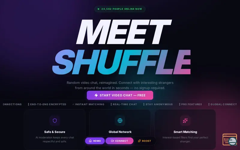 Screenshot of meetshuffle