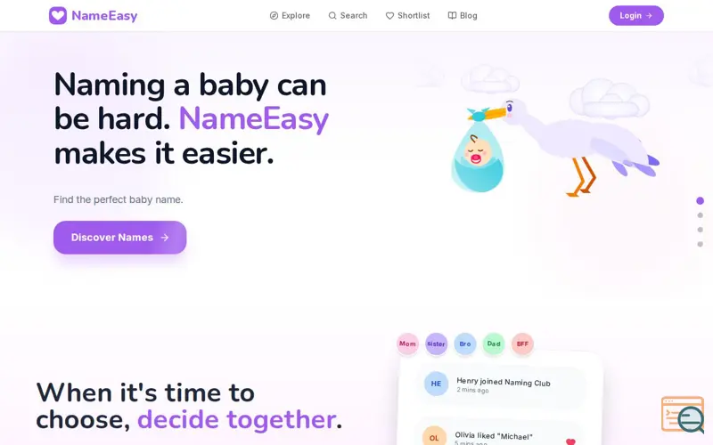 Screenshot of NameEasy