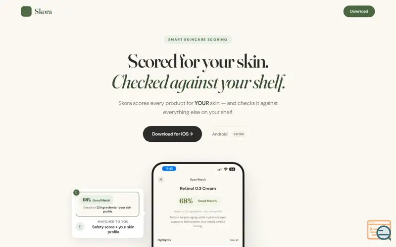 Screenshot of Skora 