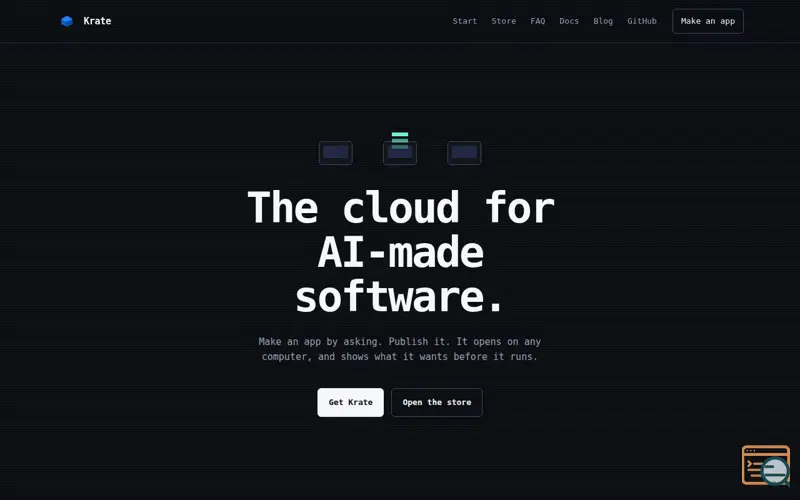 Screenshot of Krate