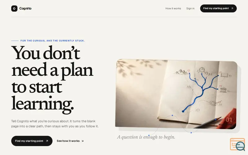 Screenshot of Cognito
