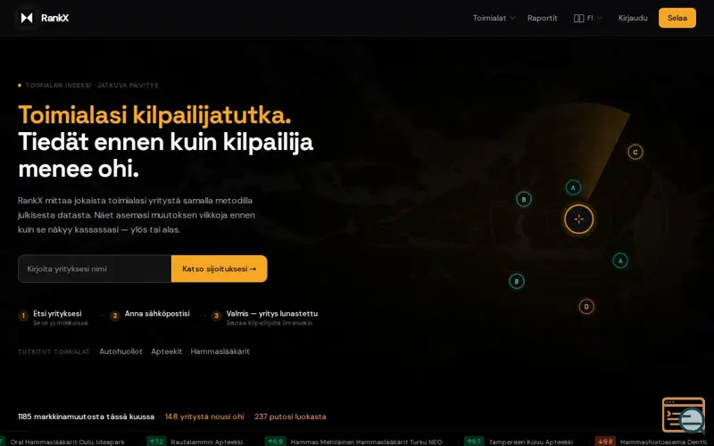 Screenshot of RankX