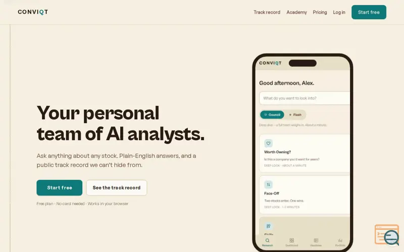Screenshot of Conviqt