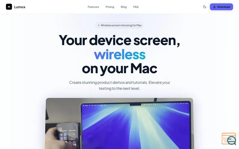 Screenshot of Lumox