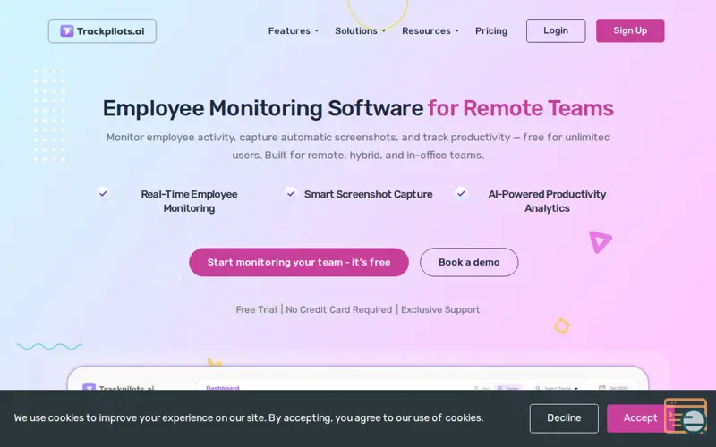 Screenshot of Trackpilots