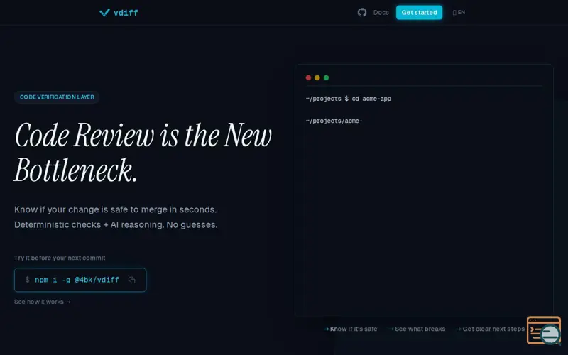 Screenshot of vdiff
