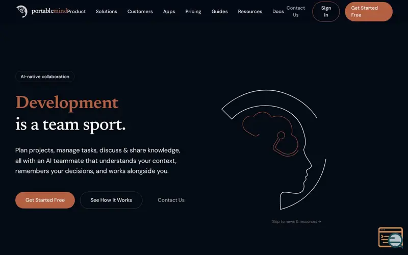 Screenshot of portablemind