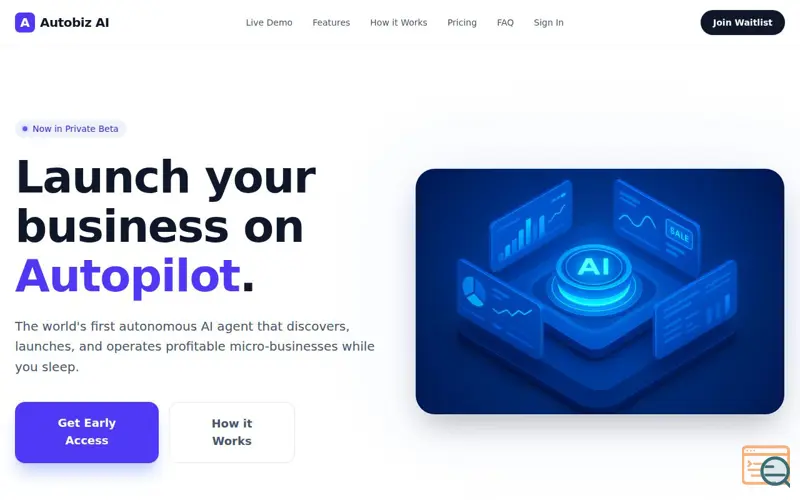 Screenshot of  AutoBiz Ai