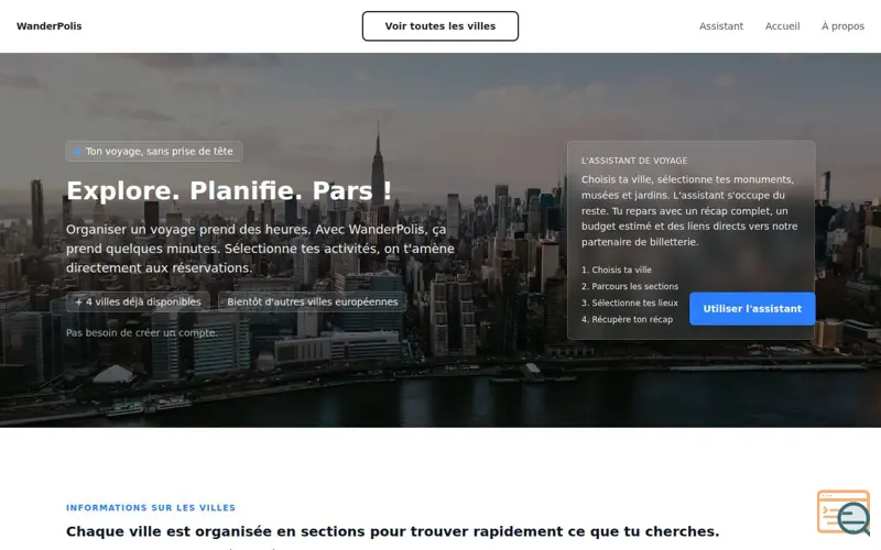 Screenshot of Wanderpolis