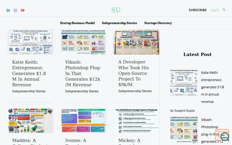 Screenshot of Startups Union