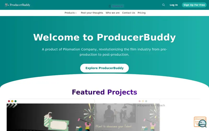 Screenshot of ProducerBuddy, a launch using BigDataCloud