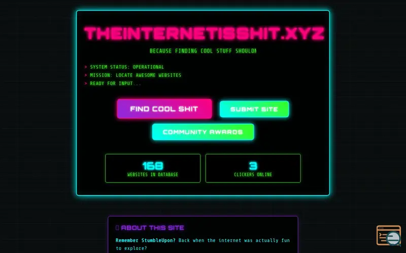 Screenshot of TheInternetIsSh*t