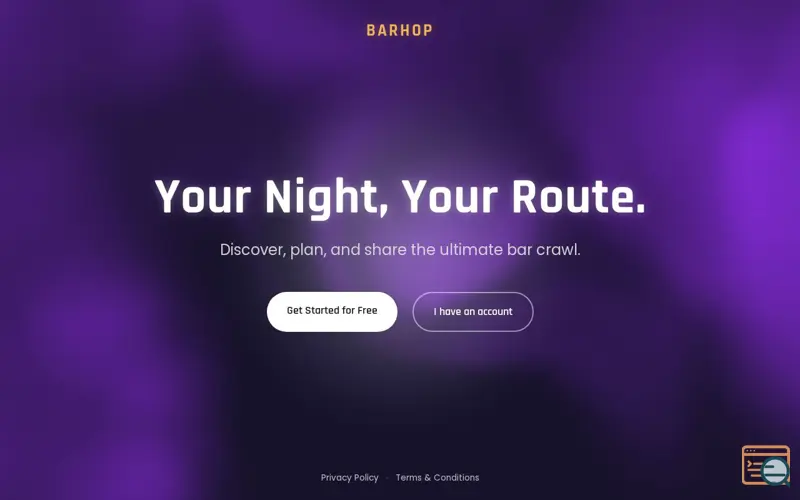 Screenshot of BarHop