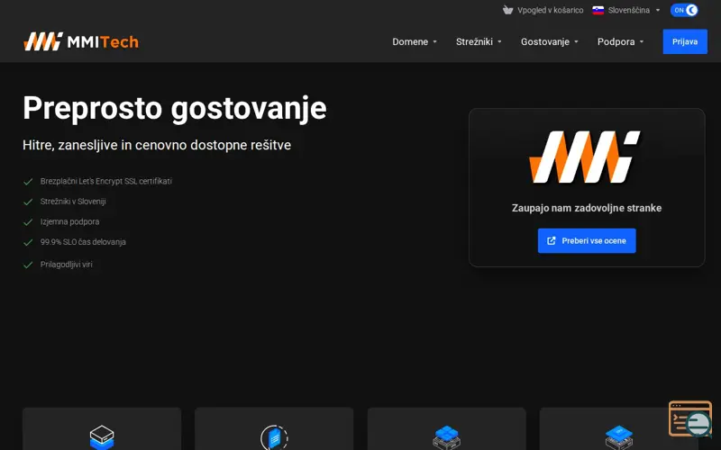 Screenshot of MMITech, a launch using Cryptomus