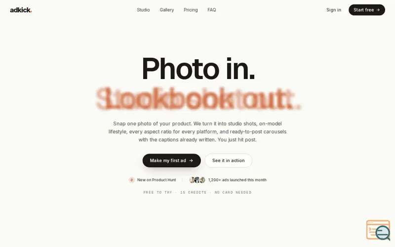Screenshot of Adkick