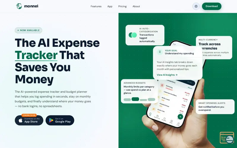 Screenshot of Monnei: Expense Tracker & Budget App