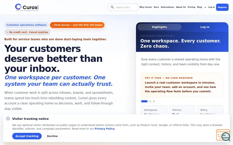 Screenshot of Curoxi