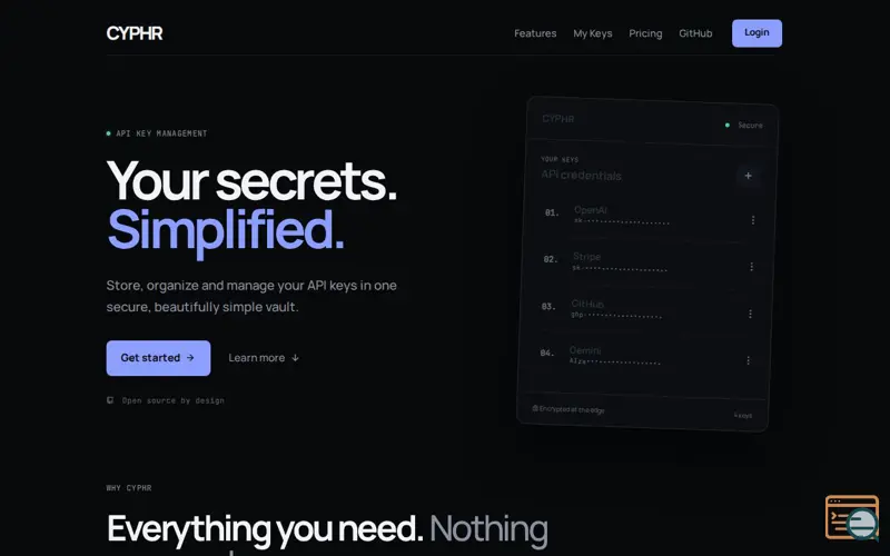 Screenshot of CYPHR