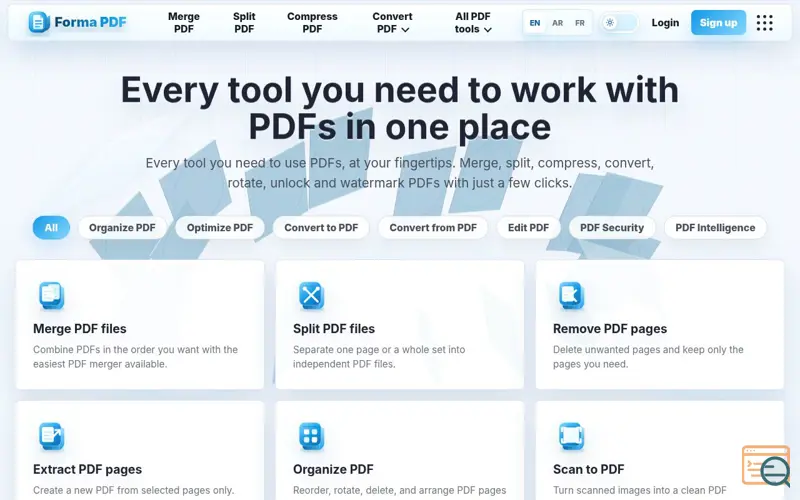 Screenshot of FormaPDF