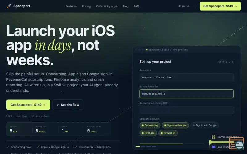 Screenshot of Spaceport